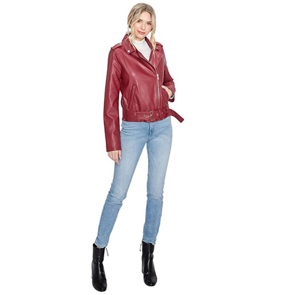 NWT! Women's Luxury Moto Leather Jacket - Picture 6 of 7